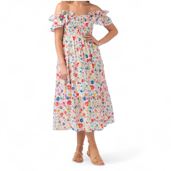 CROSBY BY MOLLIE BURCH Bray Dress in Blossom $290 Size Small - Picture 1 of 13